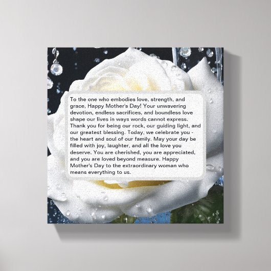 Keepsake voor Moeder Premium Verpakt Canvas (Glans Afdruk (Voorkant)