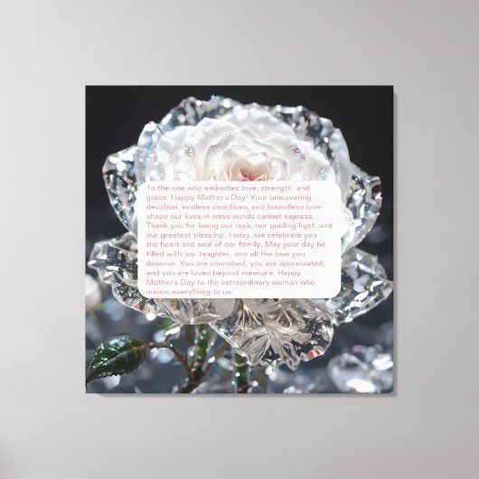 Keepsake voor Moeder Premium Verpakt Canvas (Glans Afdruk (Voorkant)