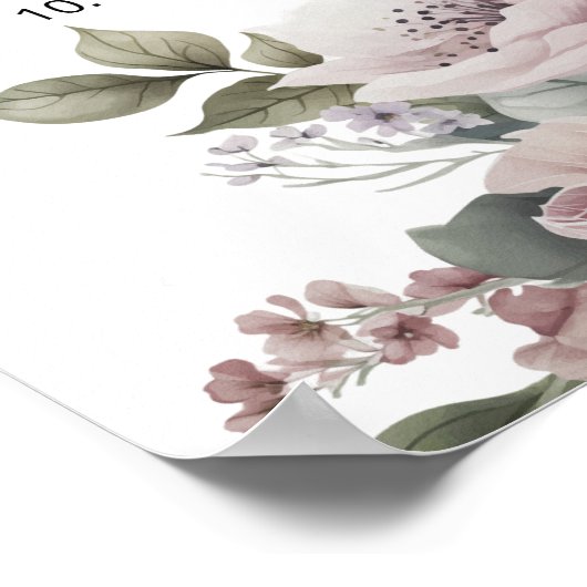 Keepsake Wedding Date Custom Love Poster (Hoek)