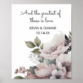Keepsake Wedding Date Custom Love Poster (Voorkant)
