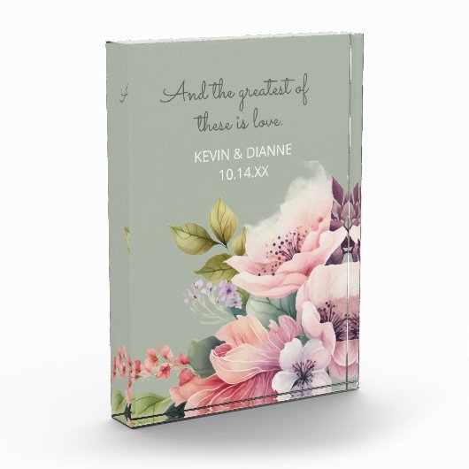 Keepsake Wedding Gift! Custom Love  Fotoblokken (Links)