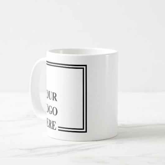 KeepSake Zwart Wit Creëer Uw Eigen Gepersonaliseer Koffiemok (Voorkant links)