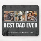 Keepslag Best Dad ever Vaderdag Photo Collage Muismat (Voorkant)