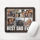 Keepslag Best Dad ever Vaderdag Photo Collage Muismat (Met muis)