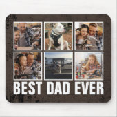 Keepslag Best Dad ever Vaderdag Photo Collage Muismat (Voorkant)