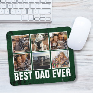 Keepslag Best Dad ever Vaderdag Photo Collage Muismat