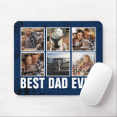 Keepslag Best Dad ever Vaderdag Photo Collage Muismat (Met muis)