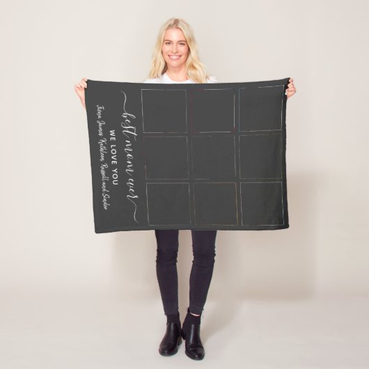 Keepslag Best Mam Ever Photo Collage Moederdag Fleece Deken (In situ)