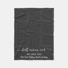 Keepslag Best Mam Ever Photo Collage Moederdag Fleece Deken