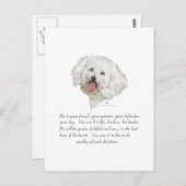 Keepslag, Mannelijke hond Briefkaart (Voorkant / Achterkant)