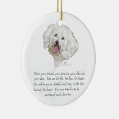 Keepslag, Mannelijke hond Keramisch Ornament (Rechts)