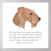 Keepslag, Mannelijke hond Poster (Voorkant)