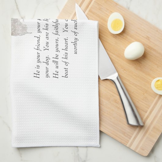 Keepslag, Mannelijke hond Theedoek (Quarter Fold)