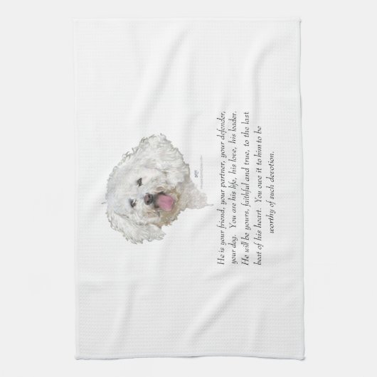 Keepslag, Mannelijke hond Theedoek (Verticaal)