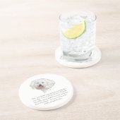 Keepslag, Mannelijke hond Zandsteen Onderzetter (Zijkant)