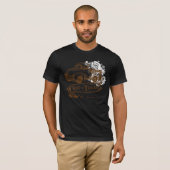 Keeptruckin'-met-bloemen-bruin T-shirt (Voorkant volledig)