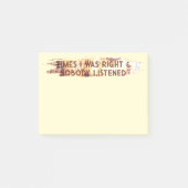KEER DAT IK Gelijk HAD Post-it® Notes (Voorkant)