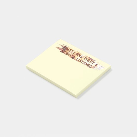 KEER DAT IK Gelijk HAD Post-it® Notes (Schuin)