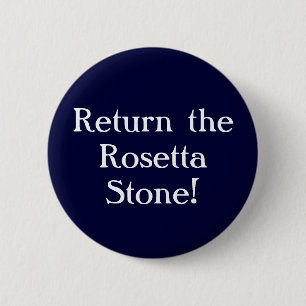 Keer de Rosetta Stone terug! Ronde Button 5,7 Cm