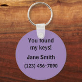 Keer de Verloren Sleutels Sleutelhanger terug (Voorkant)