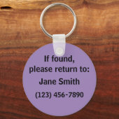 Keer de Verloren Sleutels Sleutelhanger terug (Voorkant)