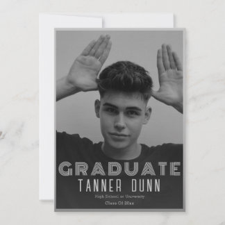 Keer eenvoudig één fotoafstuderen terug aankondiging