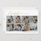 Keer elk moment moderne fotocollage kaart (Voorkant)