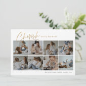 Keer elk moment moderne fotocollage kaart (Staand voorkant)