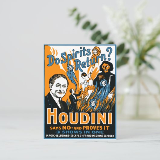 Keer je spiritten terug? briefkaart (Staand voorkant)