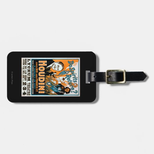 Keer je spiritten terug? Houdini zegt nee - laat h Bagagelabel (Voorkant horizontaal)