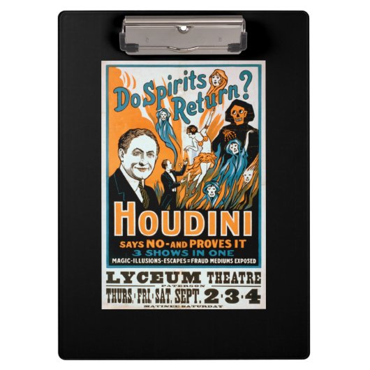 Keer je spiritten terug? Houdini zegt nee - laat h Klembord (Voorkant)