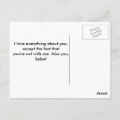 Keer je terug op het strand. briefkaart (Achterkant)