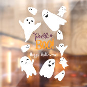 Keer op een boemschrift Halloween grappige spoken Raamsticker (Vel 2)