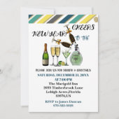 Keer op nieuwjaarsavond moderne kunst kaart (Voorkant)