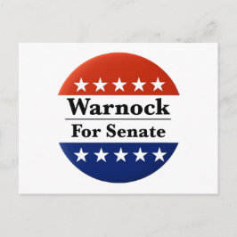 Keer Raphael Warnock opnieuw in de Amerikaanse Sen Briefkaart