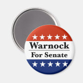 Keer Raphael Warnock opnieuw in de Amerikaanse Sen Magneet (Voorkant / Achterkant)