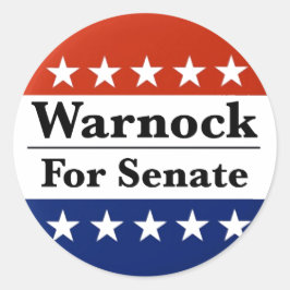 Keer Raphael Warnock opnieuw in de Amerikaanse Sen Ronde Sticker