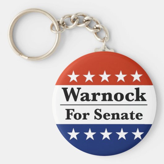 Keer Raphael Warnock opnieuw in de Amerikaanse Sen Sleutelhanger (Voorkant)