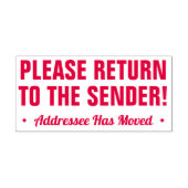KEER TERUG NAAR DE VERZENDER! Rubber Stempel (Design)