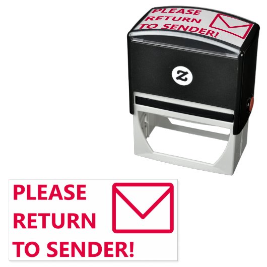 KEER TERUG NAAR VERZENDING! Rubber Stempel (In situ)