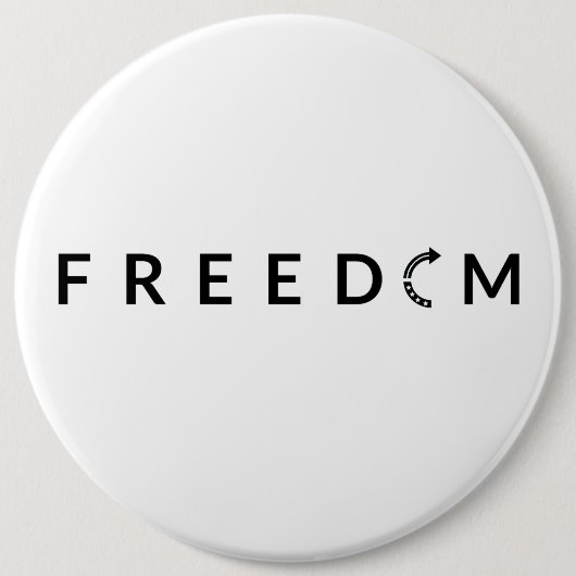 Keerpunt voor vrijheid ronde button 6,0 cm (Voorkant)