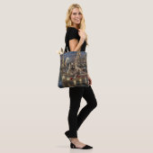 Kees hond Kerst Feestelijke Reis Tote Bag (Op model)