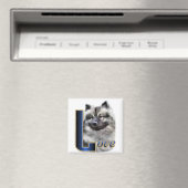 Kees Keeshond Kunst Cadeaus Magneet (Insitu (Vaatwasser))