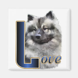 Kees Keeshond Kunst Cadeaus Magneet