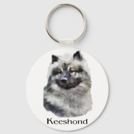 Kees Keeshond Kunst Cadeaus Sleutelhanger