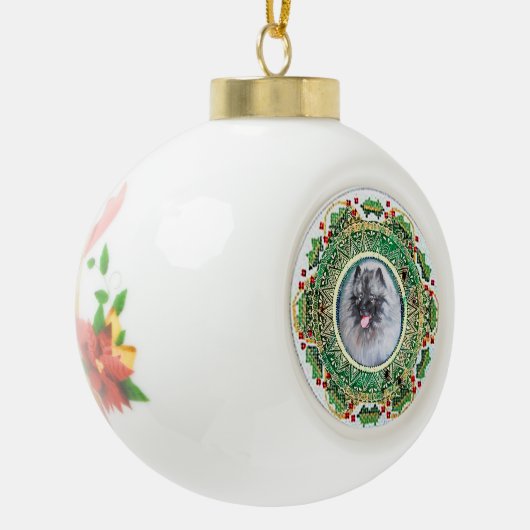 Kees Mandala Kerstversiering Keramische Bal Ornament (Links)