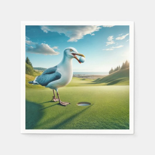 Kees Met Een Golfbal Servet (Voorkant)