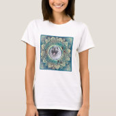 Kees op bluegreen mandala T shirt (Voorkant)