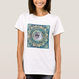 Kees op bluegreen mandala T shirt