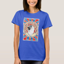 Kees Zeppelin blauw versie T shirt